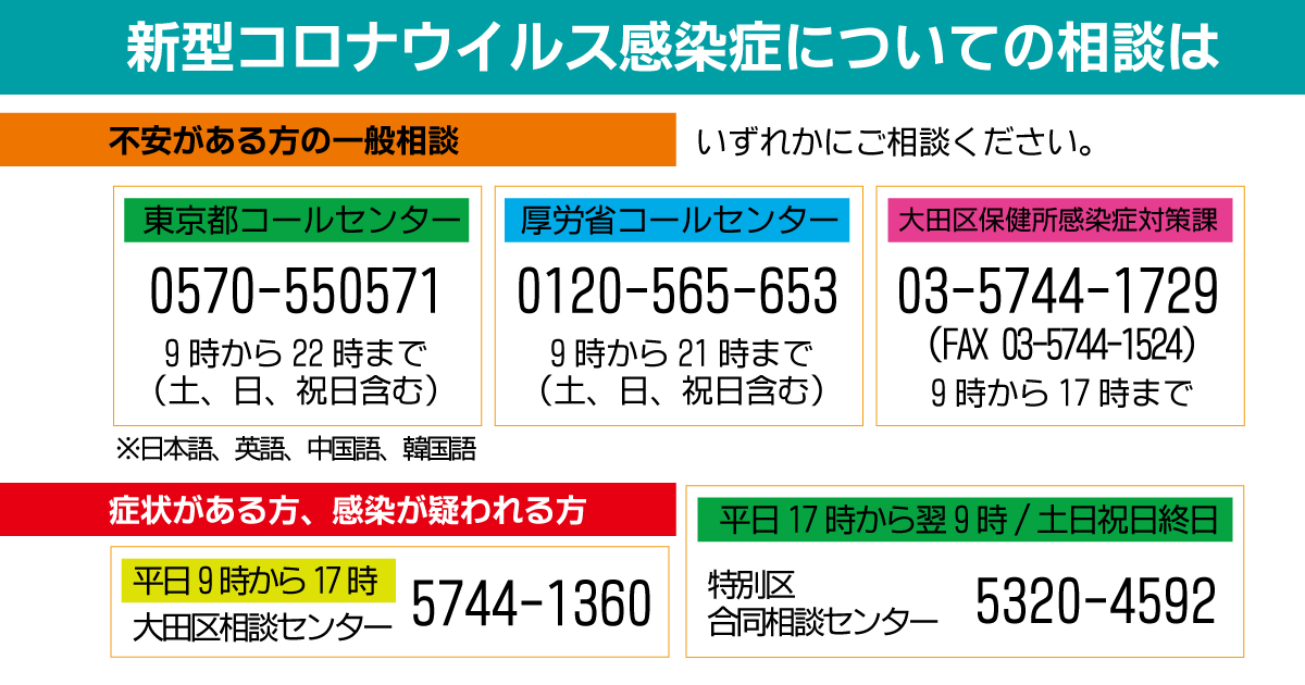 大田区 臨時休校